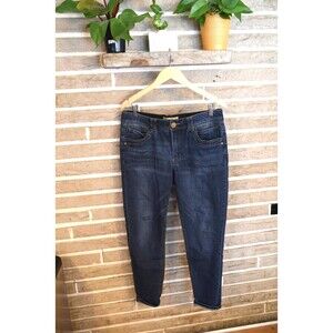 Democracy Ab Technology Skinny Jeans Womens Size 12 Mid Rise Slimming Stretch